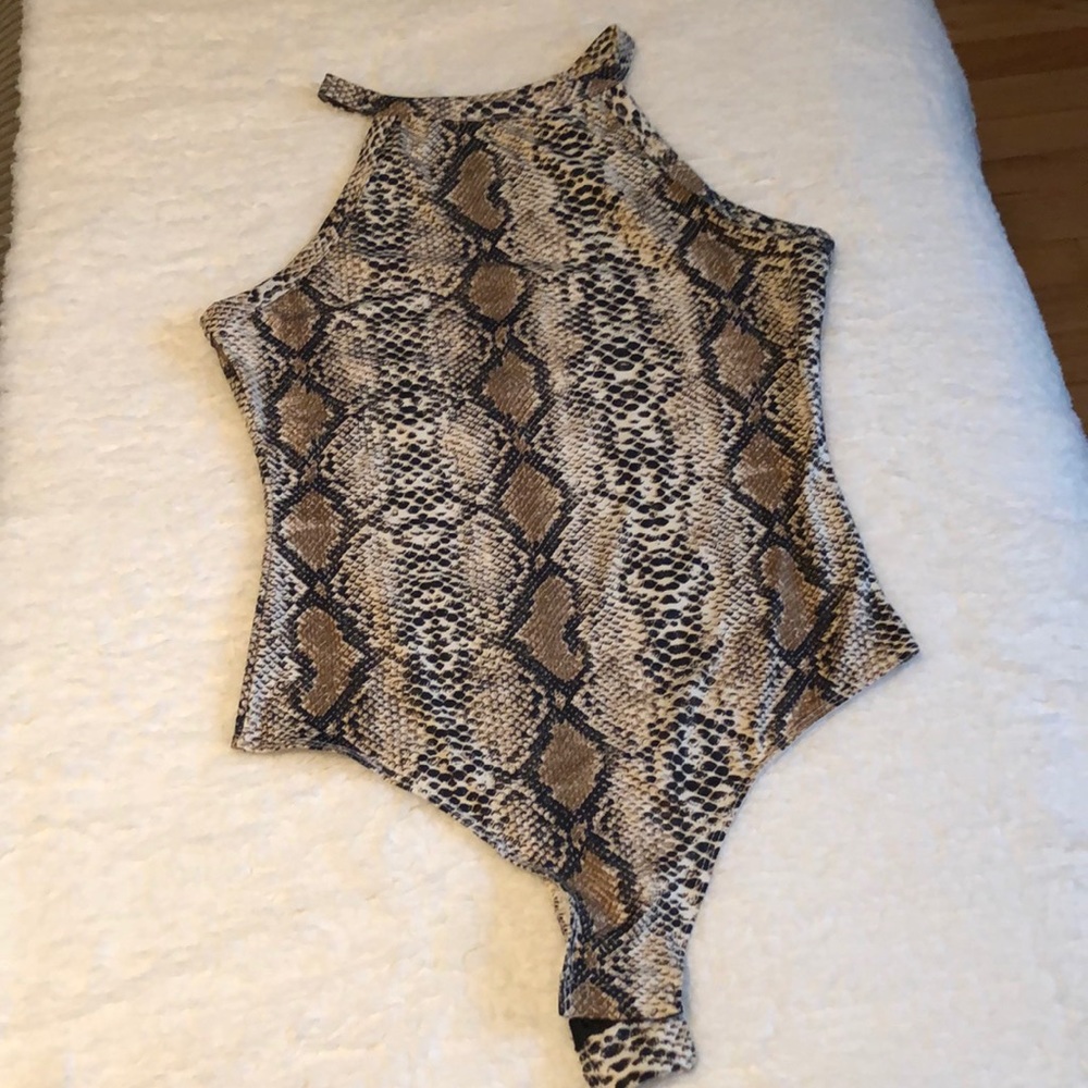 Snakeskin bodysuit